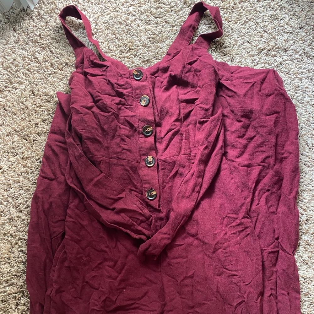 Women’s red jumpsuit